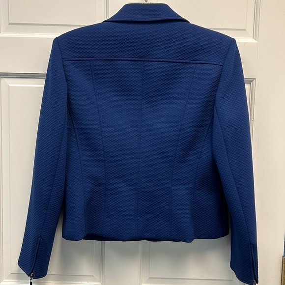 Talbots Lined Zip-Up Tailored Collared Heavy Blazer Jacket - Picture 3 of 9